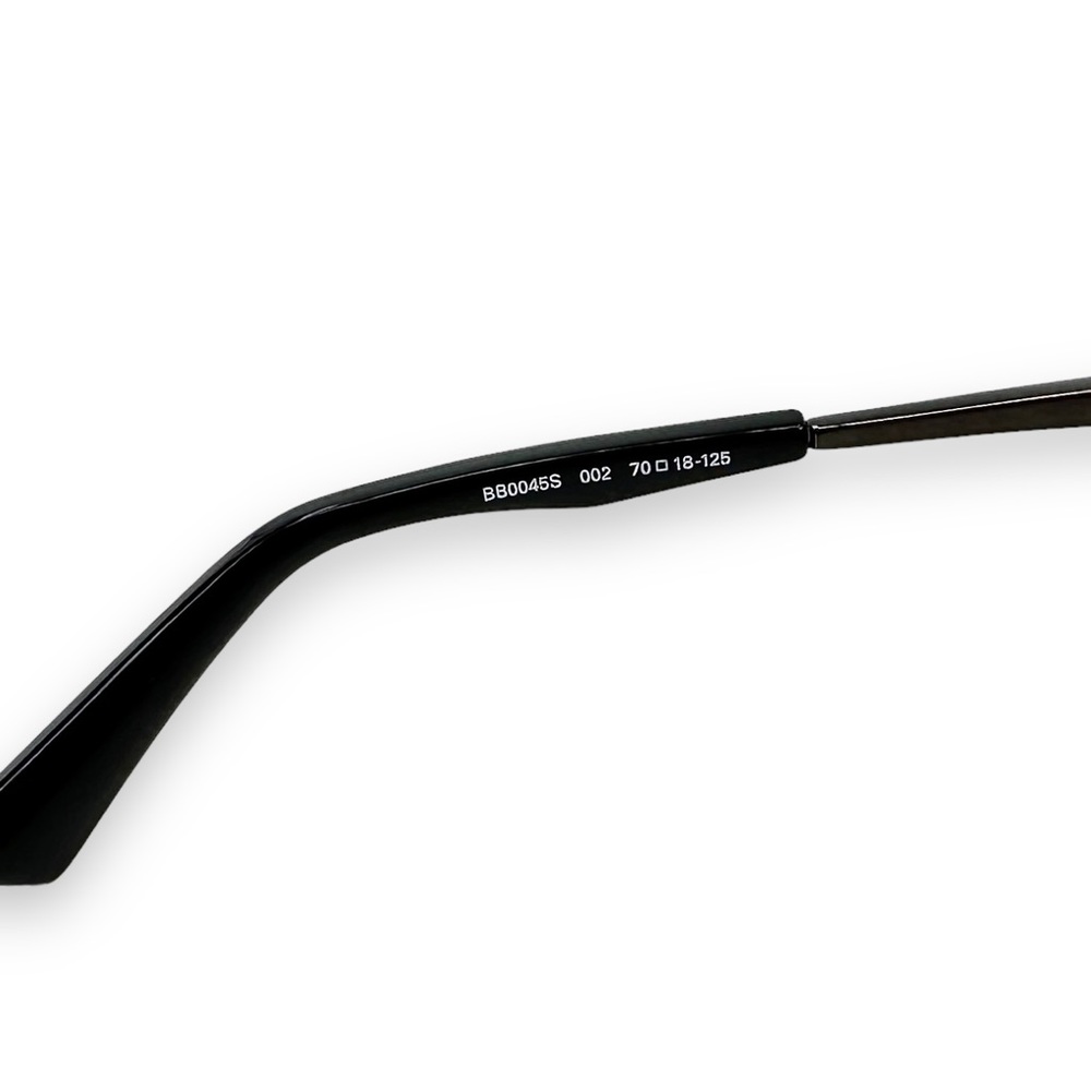 [sold] Balenciaga Black & Brown Y2K Style 70MM Rectangle Sunglasses - Picture 9 of 11